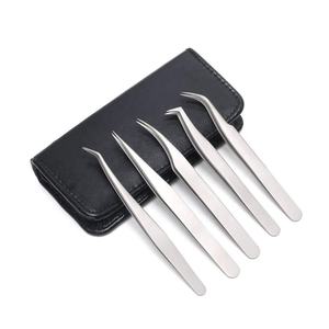 Pinzas de Extensión de Pestañas de Acero Inoxidable Zullo Industries con Etiqueta Privada Personalizada, Punta Puntiaguda, Agarre de Diamante de 90 Grados para - Product Image 2