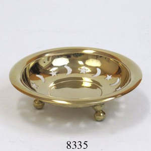 ผู้ส่งออกจานเสิร์ฟทองเหลืองโบราณที่ทันสมัยการออกแบบที่หายากสีทองทองเหลืองจานเสิร์ฟอาหารขาย - Product Image 4