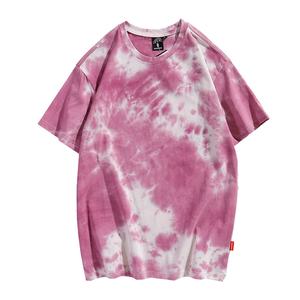 T-shirt Tie Dye pour homme sérigraphie Tie Dye unisexe 100% coton bicolore Tie-Dye T-shirt - Product Image 3