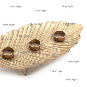 Portavelas de aluminio color oro de diseño moderno para decoración de hoteles y restaurantes, portavelas para velas de té - Product Image 2