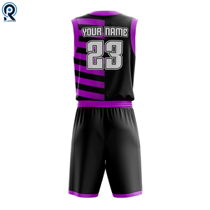 ชุดกีฬาบาสเก็ตบอลผ้าโพลีเอสเตอร์คุณภาพสูงมีโลโก้ตามสั่งระบายอากาศขนาดใหญ่สีสันสดใส - Product Image 4