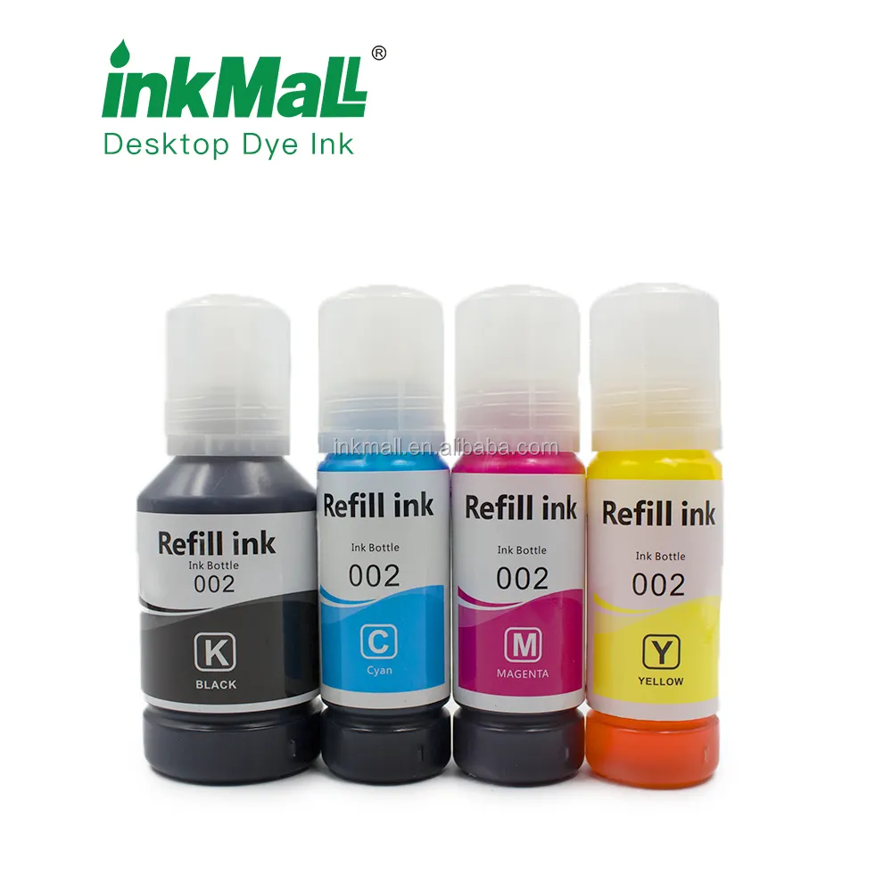 InkMall 001 su bazlı boya dolum mürekkep için Epson L4150 L4160 L6160 L6170 L6190 Premium uyumlu boya Ciss dolum mürekkep