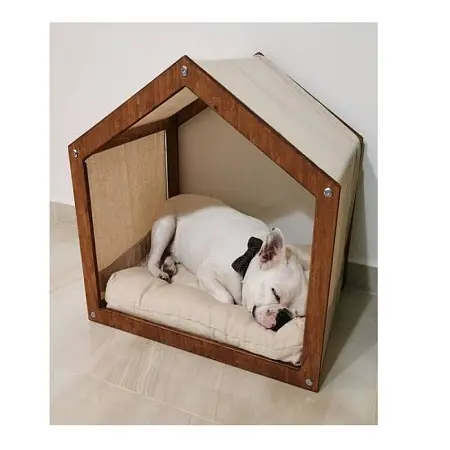Chenil en bois pour chien pour décor de jardin Forme et taille personnalisées Pet Carrier Dog House à prix acceptable