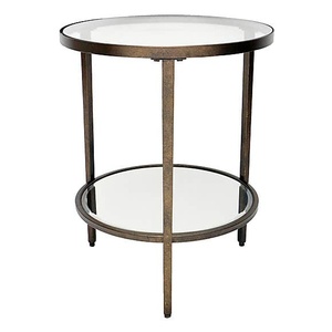Offre spéciale Table basse ronde en métal doré rose avec dessus en marbre bon marché pour meubles de salon - Product Image 6