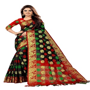 Banarasi — saree en soie Jacquard, nouvelle Collection de styliste, meilleur prix - Product Image 1