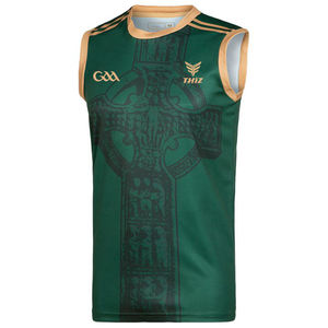 เสื้อกั๊กฮาร์ลิ่งชาย Galway GAA ปรับแต่งโลโก้ ตราสโมสร ดีไซน์สปอร์ต ระบายอากาศได้ดี เป็นมิตรกับสิ่งแวดล้อม ลายพิมพ์ เสื้อคลุมสำหรับฤดูหนาว - Product Image 1