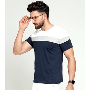 T-shirts à logo personnalisé 100% coton de super qualité pour hommes, couleur unie, grande taille de grand à 5XL, conception vierge - Product Image 5