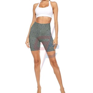 Shorts de Yoga imprimés pour femmes, vêtement à taille haute avec 2 poches cachés, Shorts athlétiques transparents pour contrôle du ventre - Product Image 6