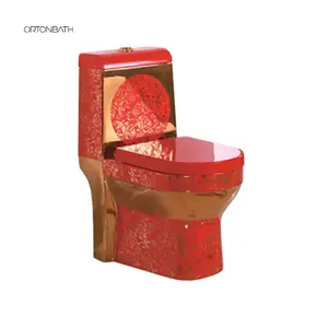 ORTONBATH-inodoro de baño moderno, inodoro de Color rojo, trampa P de una pieza, nuevo diseño, a la venta