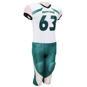2022 jeunes uniformes de Football américain respirant attirail sergé Jersey ensemble personnalisable plaine chemise pantalon grande taille Option - Product Image 5