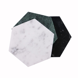 Sous-verre en marbre décoratif fait à la main ensemble de 4 tasses à café et à cocktail pour boire de la bière forme personnalisée de qualité supérieure article de cuisine à usage quotidien - Product Image 5