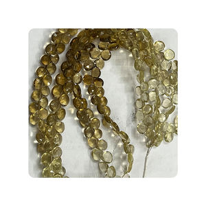 ลูกปัดควอตซ์ทรงหัวใจสีเหลืองระดับพรีเมี่ยมขนาด5มม. 8นิ้วสำหรับทำเครื่องประดับ - Product Image 6