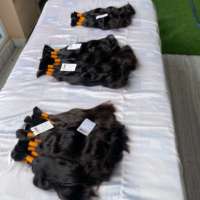 Cabello a granel alineado con cutícula virgen cruda de alta calidad, tejido de cabello brasileño rizado virgen, cabello virgen alineado con cutícula sin procesar