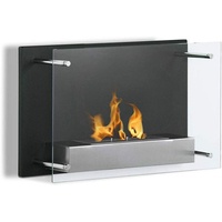 Chimenea de Bioetanol Moderna de Diseño 3D para Montar en la Pared, 5 kg, con Tamaño de 60x40x23.5 cm