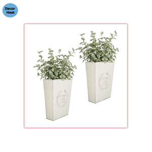 DECOR HAAT Best Selling Customized Home Garden Decoration Handmade Galvanized Metal <b>Wall</b> Planter Latest Design High Quality - Product Image 1