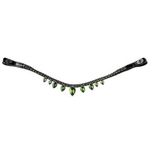 Súper ligero hoja verde guanina cuero frente banda cómodo negro marrón diseñador caballo Accesorios - Product Image 2