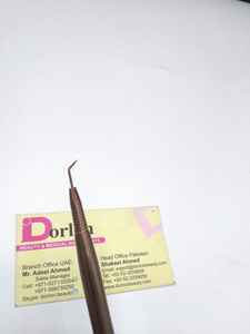 Outil de levage de peigne de stratification de cils et de sourcils en acier inoxydable solide dans des outils d'application de levage de sourcils personnalisés en or rose de plasma - Product Image 5