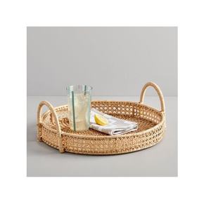 Bandejas de mimbre decorativas de alta calidad, bandeja de mimbre redonda, ecológica, para almacenamiento de frutas, hecha a mano, 100%, 84813366387, 99GD - Product Image 5