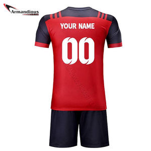 Ensemble de maillots de football de style nouveau en gros, uniforme de sport 100 % polyester, séchage rapide, respirant, personnalisé par sublimation - Product Image 6
