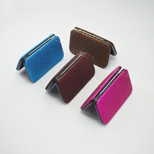 Premium Quality Beautiful Colors Empty Magnetic <b>Lashes</b> Tweezers <b>Kits</b> 3Pcs & 6Pcs Holder Of Eyelash Tweezers Glitter Case - Product Image 3