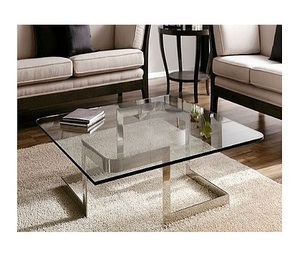 Metal And Clear Glass Gold Color <strong>Table</strong> <strong>Rectangular</strong> Shape Customized <strong>Size</strong> Tea <strong>Table</strong> With Deluxe Quality - Product Image 3