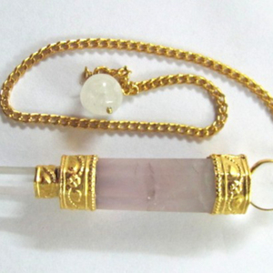 Buy Online 3pcs Rose Quartz Wand Pendulums : 3pcs Rose Quartz Wand Pendulums for Sale - Product Image 1
