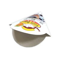 Porte-cornets à crêpes imprimés, recyclables, de qualité alimentaire, avec lamination mate et gaufrage, fabriqués sur mesure à Taïwan