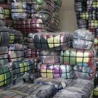 Tissu d'occasion de première qualité, couleurs, vente en gros