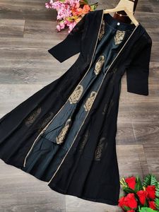 Ladies Kurtis in Cotton Reyon Latest Fashion Design Anarkali Suit with Dupatta Jacket Indian Party <b>Dress</b> at Wholesale Prices ApparelGarment - Product Image 4