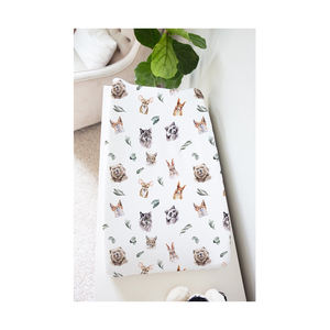 2021 New Arrival Baby Changing Pad Cover Organic Knitted Fabric with Floral Pattern GOTS Certified Hot Selling for Summer Use - Product Image 1