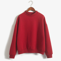Sweat-shirt décontracté basique coupe classique épaules tombantes col rond unisexe 100% coton molletonné écologique hiver pour homme