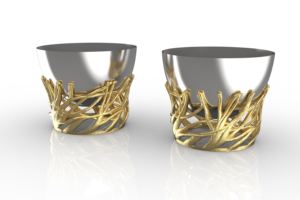 Plateau de table décoratif de qualité supérieure Style moderne haut de gamme bol de service fantaisie bols à noix serveur de luxe unique moderne - Product Image 3