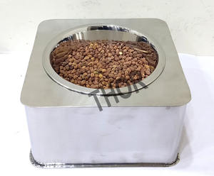 Stainless Steel Cat <b>Food</b> <b>Bowl</b> Chrome Polished Pet Feeder <b>Raised</b> <b>Dog</b> Dish for <b>Food</b> Water Automatic Home Decor with Box Packing - Product Image 2