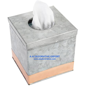 Support de boîte à mouchoirs en cuivre Antique de forme carrée pour la maison, support de boîte à mouchoirs de cuisine en métal pour la cuisine, nouveau support de boîte à mouchoirs - Product Image 4