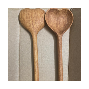 Color de madera roja natural-Cuchara de madera decorativa con muchos tamaños de 99 DATOS dorados - Product Image 2