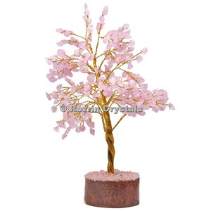 Best price Rose Quartz Golden Wire 300 <b>Chips</b> <b>crystal</b> Tree - Product Image 1
