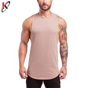 Venta al por mayor 2025 verano hombres llano moda hombres Casual Tank Top sin mangas cuello redondo Slim Chaleco de talla grande - Product Image 6