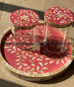 ถาดเสิร์ฟอะคริลิคเคลือบมุก ฝาปิดอะคริลิคเคลือบมุก ของขวัญแปลกใหม่สำหรับงานแต่งงาน งานเทศกาล งานอีสเตอร์ สำหรับโรงแรม ร้านอาหาร - Product Image 4