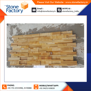 Most Popular Brand New Home Decor <b>Sandstone</b> Teakwood Ledger Panel Wall Tiles Onsite Installation Service Available - Product Image 6