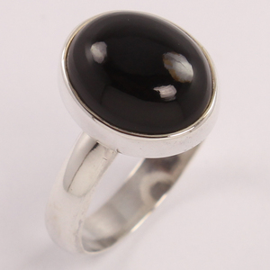 Anillo de piedras preciosas de ónix negro de Plata de Ley 925, joyería hecha a mano, anillo de piedra curativa Natural semipreciosa para hombres y mujeres - Product Image 1