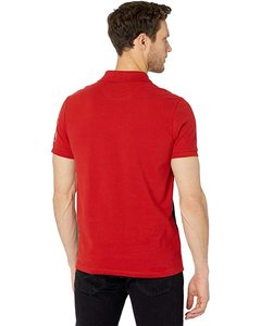 Polo rojo personalizado camiseta patrón ligero poliéster LICRA mezcla elástico transpirable impreso Hombre Golf Polo camisa para hombres - Product Image 2