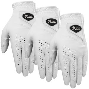 Gants de golf en cuir véritable pour gaucher et droitier Gants de golf pour hommes avec logo personnalisé - Product Image 4