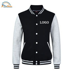 Chaquetas de Invierno de Béisbol Personalizadas al por Mayor, de Poliéster/Algodón, con Letras Universitarias Bordadas, de Alta Calidad - Product Image 4