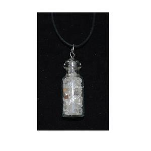 Cristal Quartz Chips Bouteille Pendentif Style Feng Shui Agate Sculptée Pierre Précieuse Gravée À La Main À Des Fins Décoratives - Product Image 1