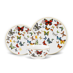 king butterfly Ceramic Dinner Plates Porcelain Dinnerware <strong>Set</strong> Tableware - Product Image 5