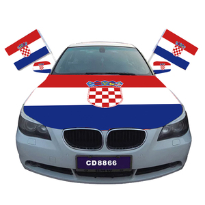Promotionnel Voiture Capot Miroir Couverture Drapeaux Fanion Style Numérique <span class=keywords><strong>Amérique</strong></span> France Allemagne Brésil Uruguay Croatie-Capot Drapeau Couvre - Product Image 1
