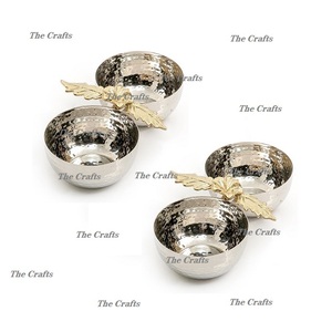 Tazón de Acero Inoxidable Martillado para Chocolates y Frutos Secos, Hecho a Mano, Forma Redonda, Decorativo, a Precio de Mayoreo - Product Image 3