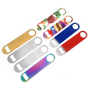 Ouvre-bouteille de bière en acier inoxydable, lame de Bar avec Logo personnalisé, blanc en métal brossé, vente en gros, 1 pièce - Product Image 5