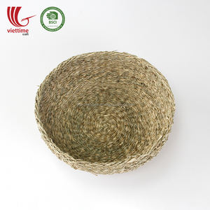 ชุดตะกร้าสานจากหญ้าทะเลสานทรงชามธรรมชาติ3ชิ้น - Product Image 5