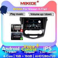 MEKEDE — autoradio Android 9, 4 cœurs, 16 go, GPS, contrôle vocal, DVD, Audio, pour voiture Nissan x-trail X Trail 3 T32, Qashqai 1 J10 (2013-2017)